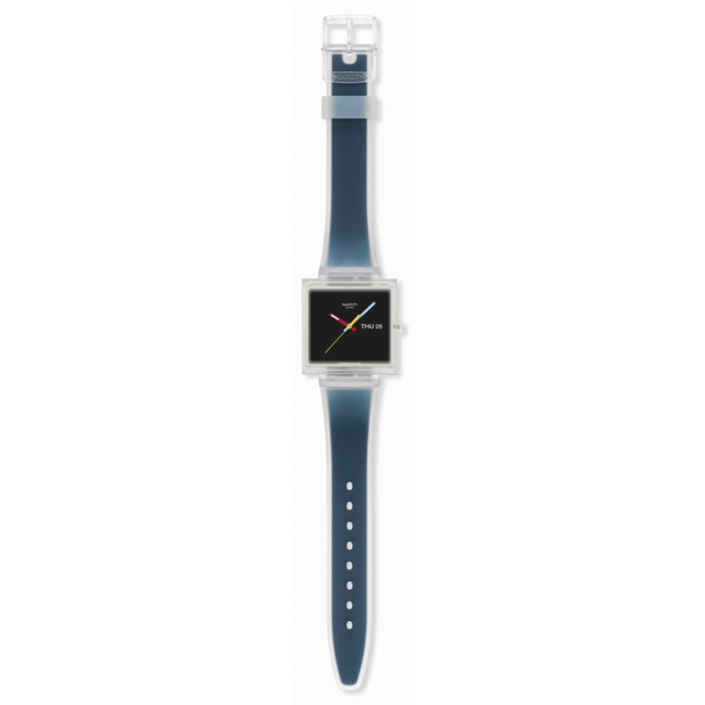 RELOJ SWATCH SQUARED BIOCERAMIC UNISEX 33 mm SO38K700