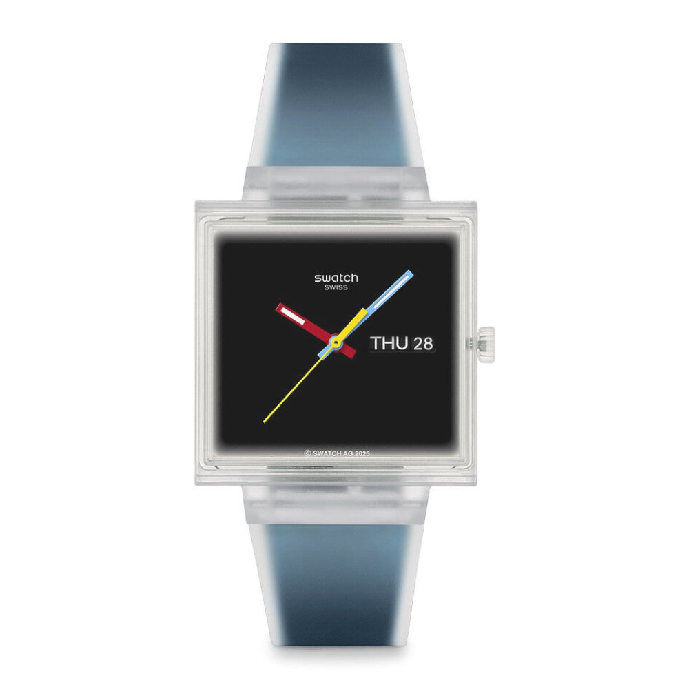 RELOJ SWATCH SQUARED BIOCERAMIC UNISEX 33 mm SO38K700