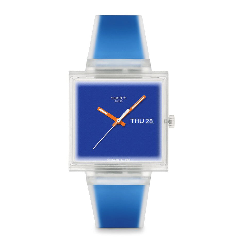 RELOJ SWATCH SQUARED BIOCERAMIC UNISEX 33 mm SO38K701