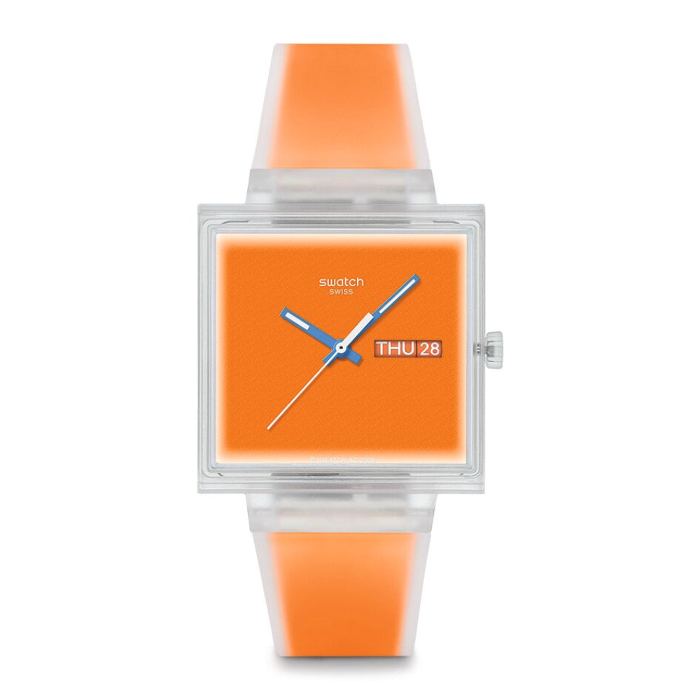 RELOJ SWATCH SQUARED BIOCERAMIC UNISEX 33 mm SO38K704