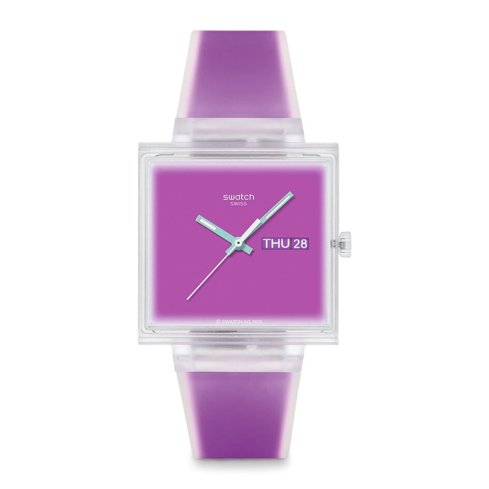 RELOJ SWATCH SQUARED BIOCERAMIC UNISEX 33 mm SO38K705