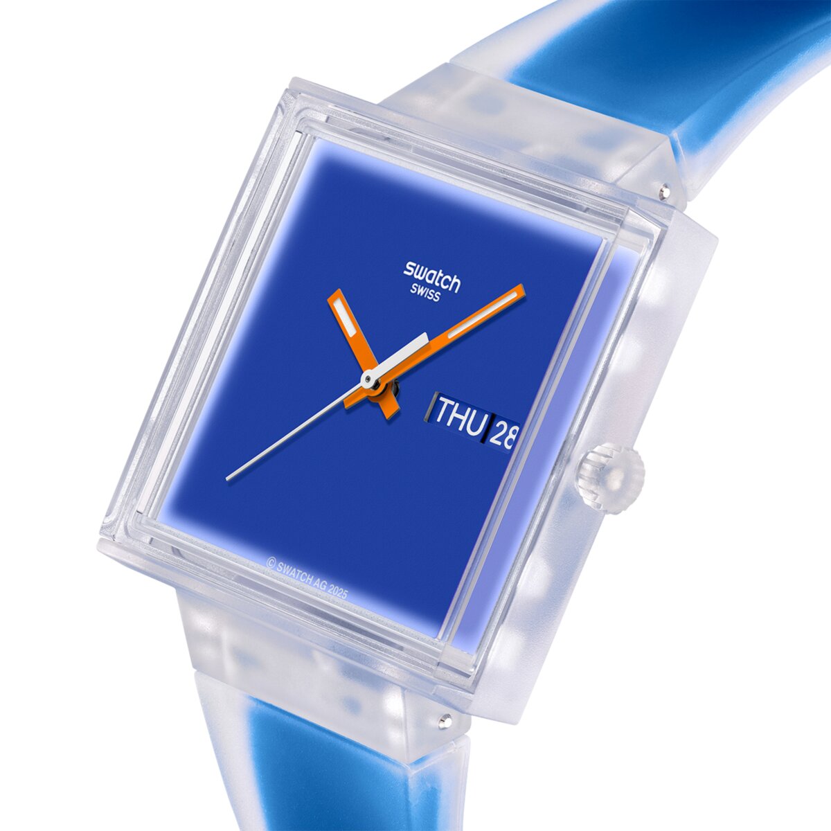 RELOJ SWATCH SQUARED BIOCERAMIC UNISEX 33 mm SO38K701