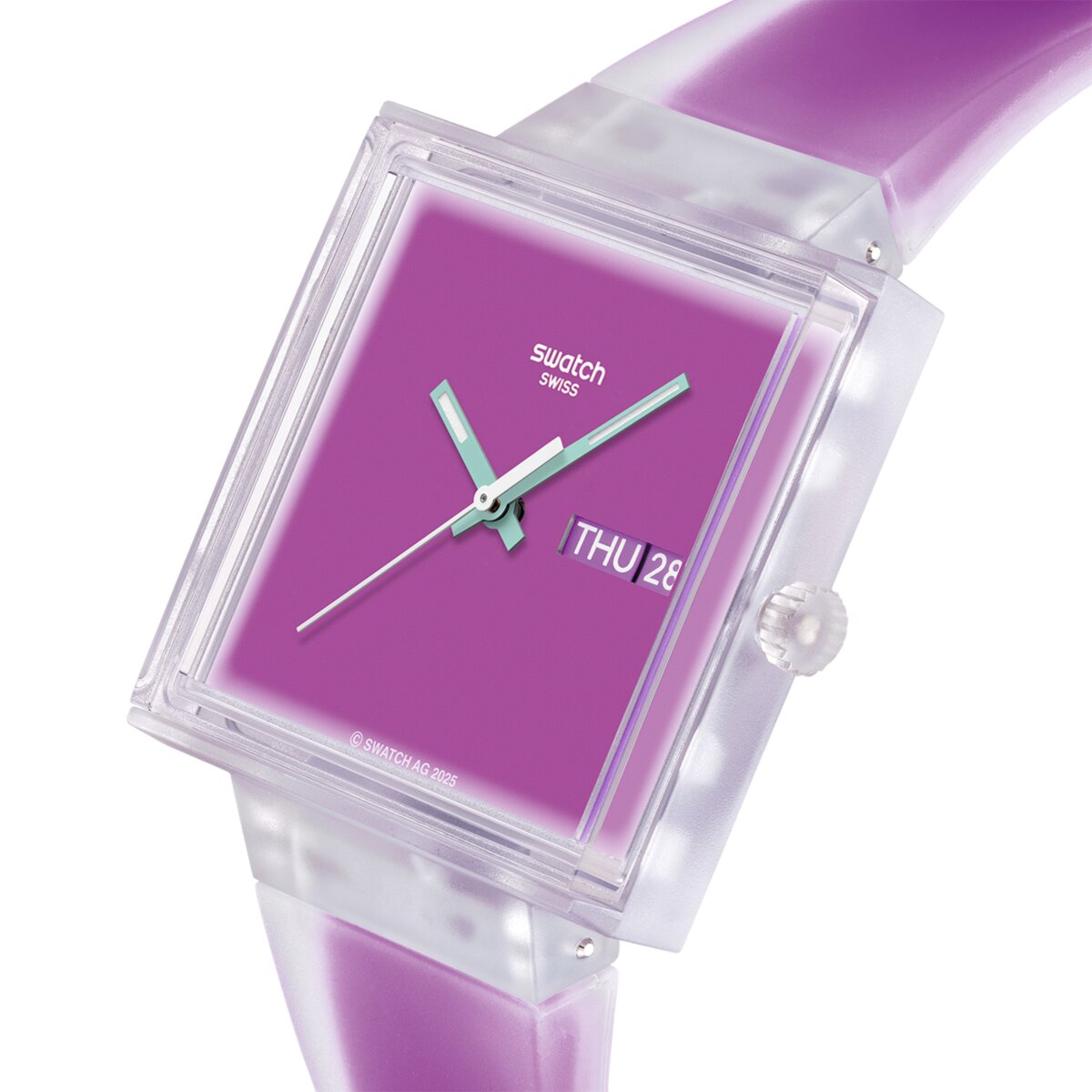 RELOJ SWATCH SQUARED BIOCERAMIC UNISEX 33 mm SO38K705