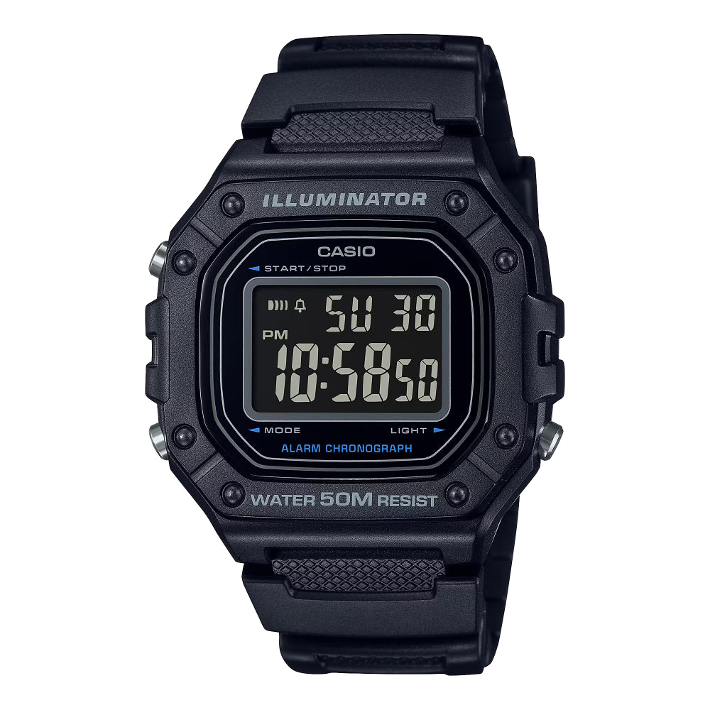 Reloj Casio Digital Unisex Cuarzo W-218H-1BV